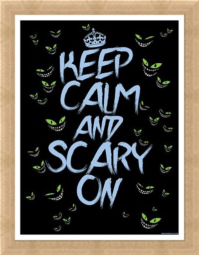 Framed Framed Keep Calm & Scary On Mini Poster - Keep Calm