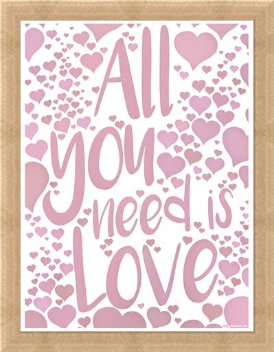 Framed Framed All You Need Is Love - Love Speaks