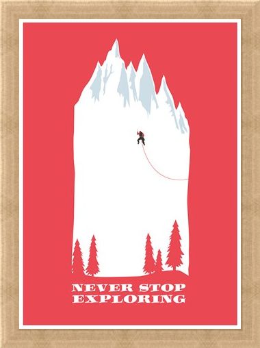 Framed Framed Make Everyday An Adventure - Never Stop Exploring