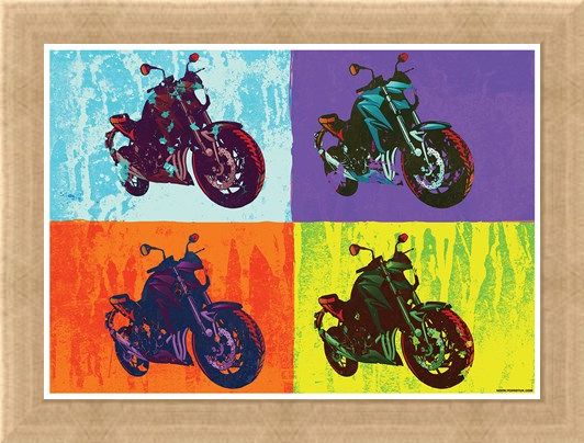 Framed Framed Sixties Chopper - Multicolour Motorcycles