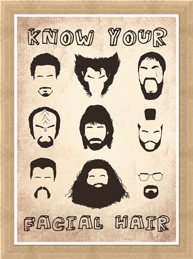 Framed Framed Know Your Facial Hair - Iconic Beards