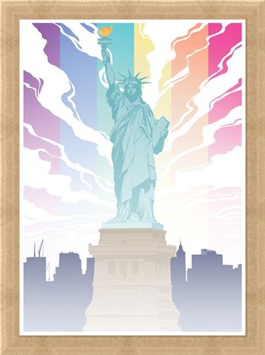 Framed Framed Lady Liberty - Pride