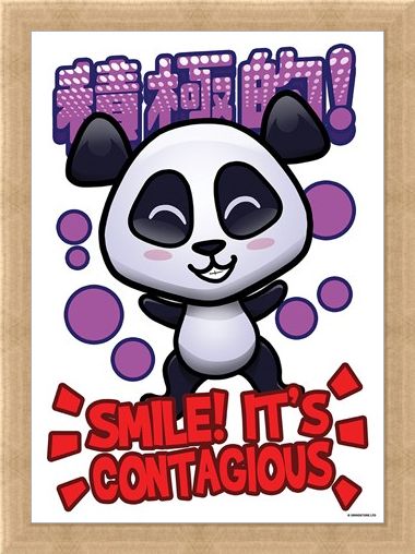 Framed Framed Smile! - Handa Panda