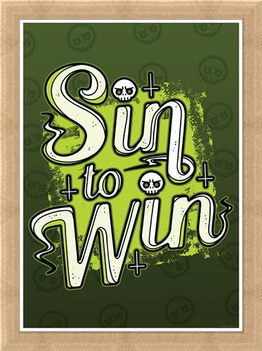 Framed Framed Sin To Win - Quirky