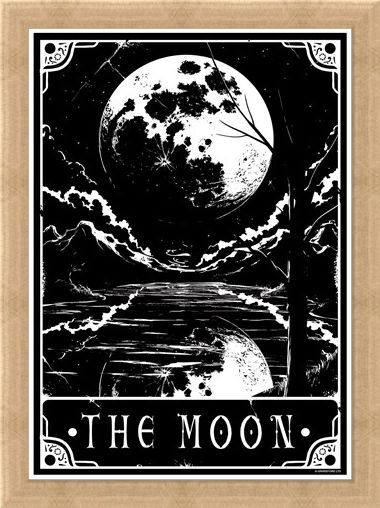 Framed Framed The Moon - Deadly Tarot