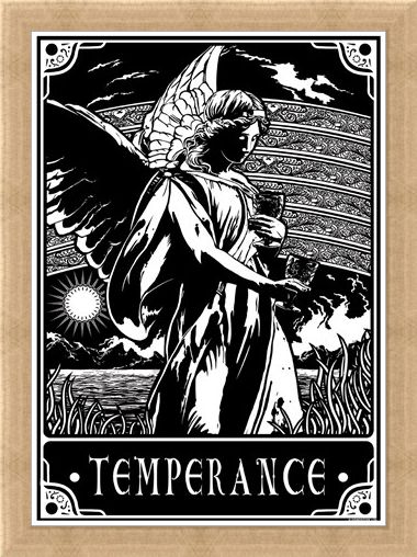Framed Framed Temperance - Deadly Tarot