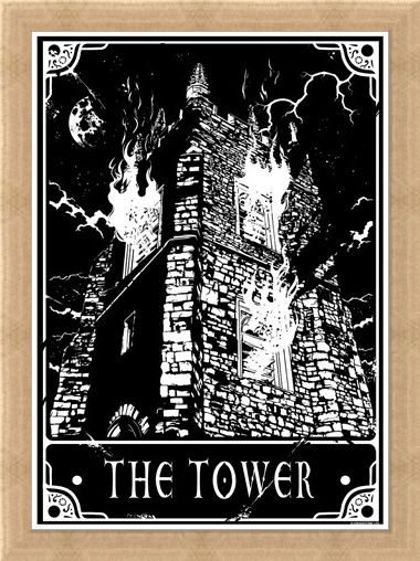 Framed Framed The Tower - Deadly Tarot