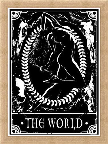 Framed Framed The World - Deadly Tarot