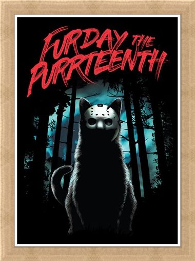 Framed Framed Furday The Purrteenth - Masked Moggie