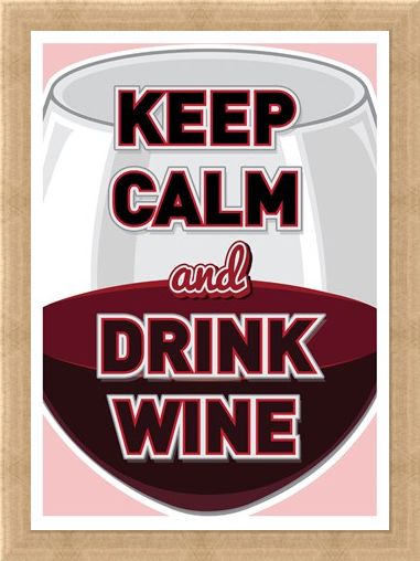 Framed Framed Keep Calm & Drink Wine - Pour A Glass