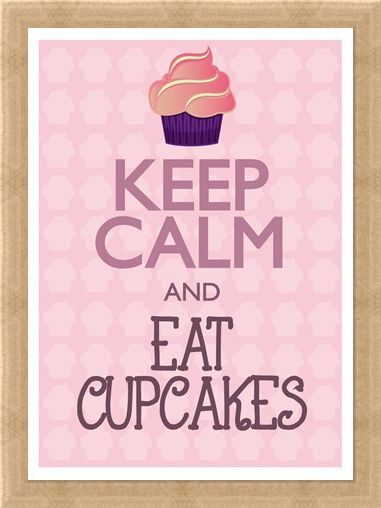 Framed Framed Keep Calm & Eat Cupcakes - Keep Calm & Carry On