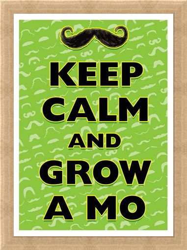Framed Framed Keep Calm & Grow A Mo - Keep Calm & Carry On
