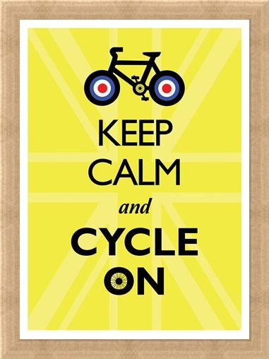 Framed Framed Keep Calm & Cycle On - Keep Calm & Carry On