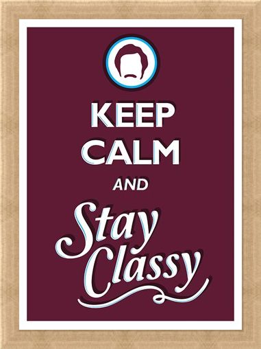Framed Framed Keep Calm & Stay Classy - Keep Calm & Carry On