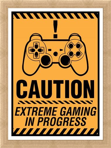 Framed Framed Caution! - Extreme Gaming In Progress