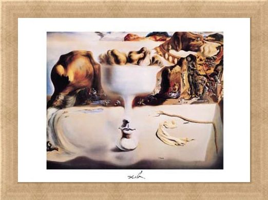 Framed Framed Apparition of a Face and Fruitdish, 1938 - Salvador Dali