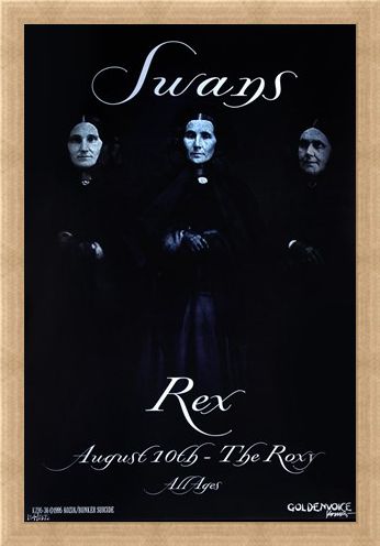 Framed Framed Swans at the Roxy - Frank Kozik
