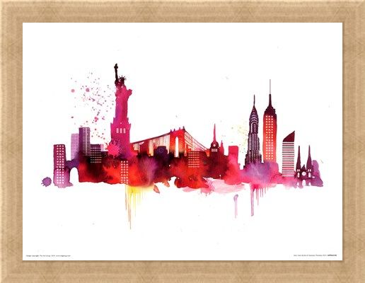 Framed Framed New York Skyline - Summer Thornton