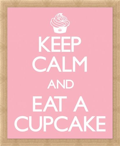 Framed Framed Keep Calm and Eat a Cupcake - Keep Calm and Carry On