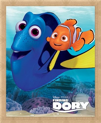 Framed Framed Dory And Nemo - Finding Dory