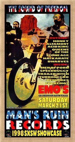 Framed Framed Man's Ruin Records 1998 SXSW Showcase - Frank Kozik