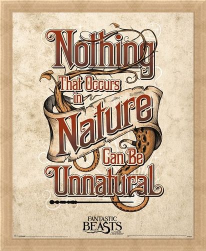 Framed Framed Nothing That Occurs In Nature... - Fantastic Beasts & Where To Find Them