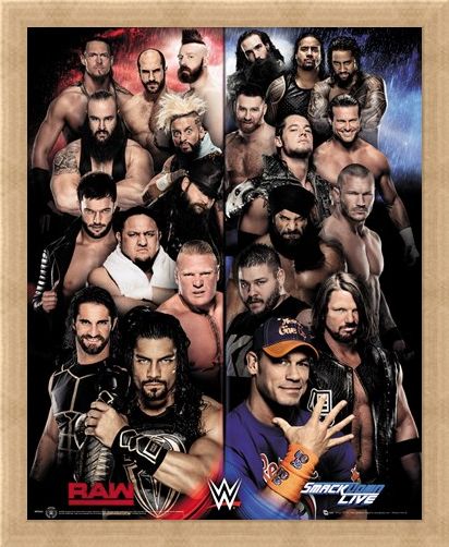 Framed Framed Raw VS Smackdown - WWE
