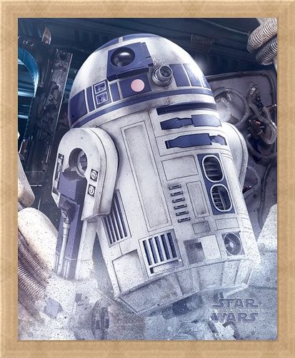 Framed Framed R2-D2 Droid - Star Wars The Last Jedi