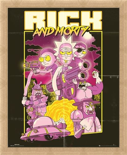 Framed Framed Action Movie - Rick and Morty