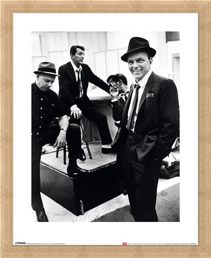Framed Framed Dean Martin, Sammy Davis Jr. and Frank Sinatra - Time Life