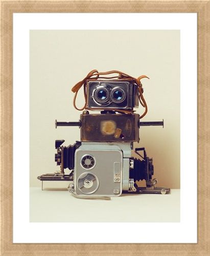 Framed Framed Robot Hair - Ian Winstanley