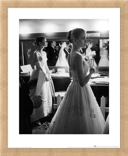 Framed Framed Audrey Hepburn & Grace Kelly - Time Life