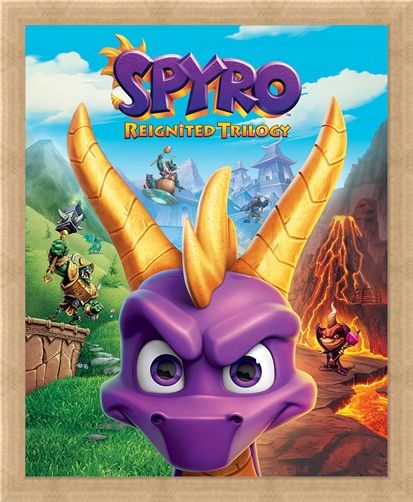 Framed Framed Game Cover Art - Spyro
