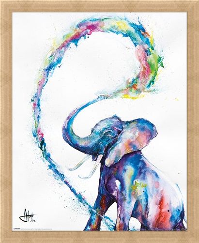 Framed Framed Elephant - Marc Allante