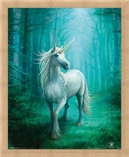 Framed Framed Forest Unicorn - Anne Stokes