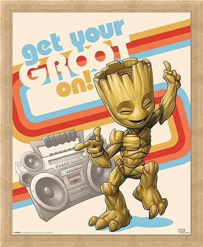 Framed Framed Get Your Groot On - Guardians of the Galaxy Vol. 2
