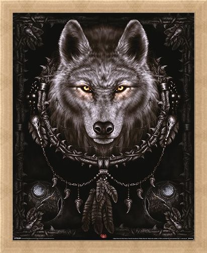 Framed Framed Wolf Dreams - Spiral