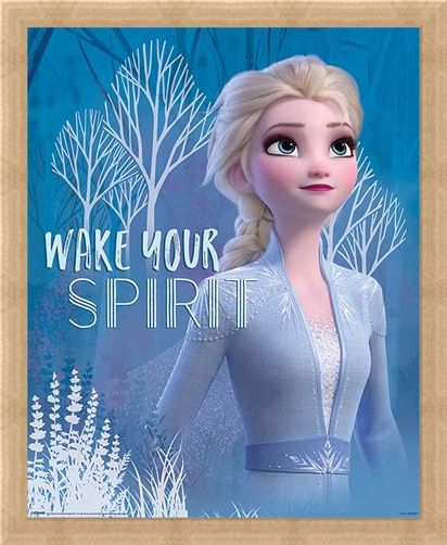 Framed Framed Wake Your Spirit Elsa - Frozen 2