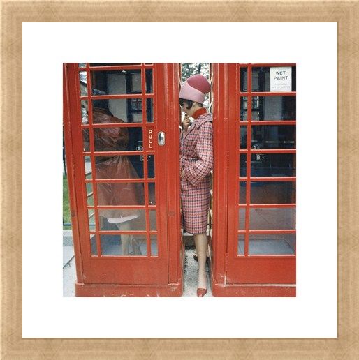 Framed Framed Phone Box - London 1963