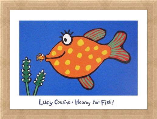 Framed Framed Hooray for Fish! - Lucy Cousins