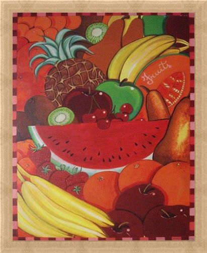 Framed Framed Fruit - G Servello