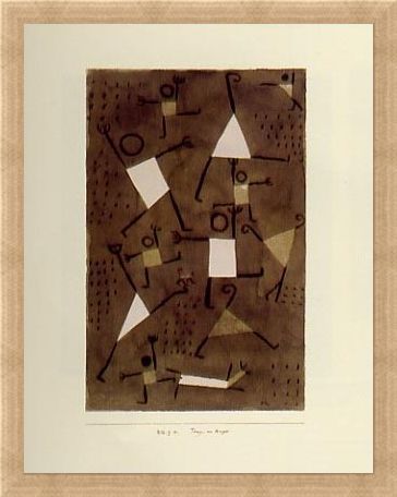 Framed Framed Dancing From Fear - Paul Klee