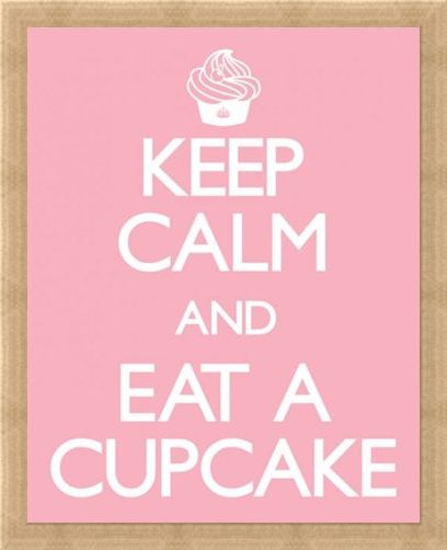 Framed Framed Keep Calm and Eat a Cupcake - Keep Calm and Carry On