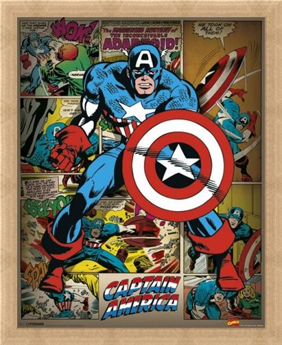Framed Framed He Took On All Of Them! - Captain America