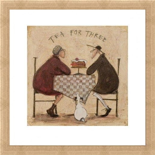 Framed Framed Tea for Three - Sam Toft
