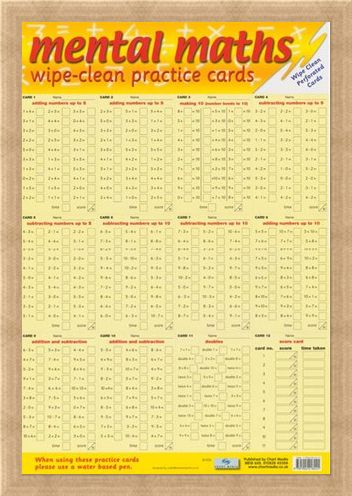 Framed Framed Mental Maths - Wipe Clean Practice Cards