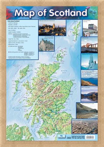Framed Framed Map Of Scotland - Travel Companion