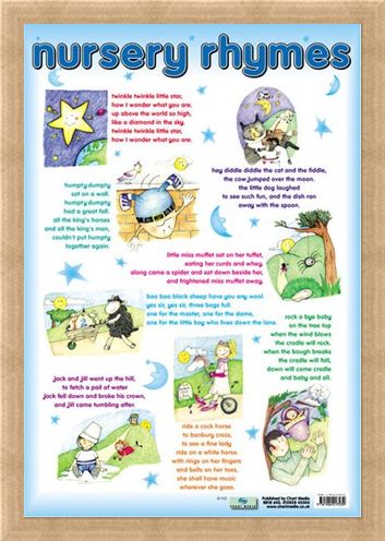 Framed Framed Nursery Rhymes - Traditional Nursey Rhymes for Children