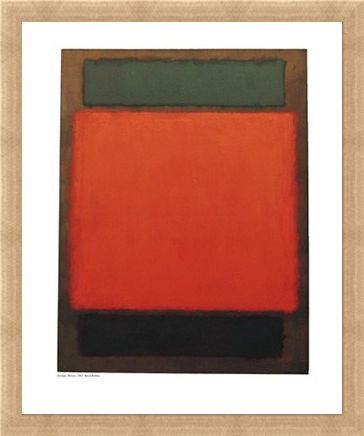 Framed Framed Orange and Brown - Mark Rothko