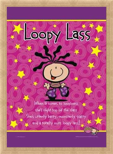 Framed Framed Loopy Lass - Bubblegum Character